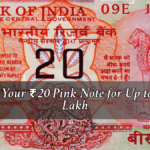 ₹20 Pink Note with 786 Serial Number